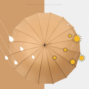 Paraguas de madera de 16k con mango, paraguas publicitario con logo impreso, estilo Dinastía Han, regalo para sol y lluvia, paraguas automático largo de artesanía antigua - Product Image 4