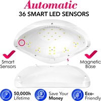 Sèche-ongles professionnel 72W Sun 5 Pro Meilleure lampe UV LED pour ongles en gel pour les ongles des doigts et des orteils
