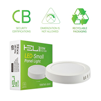 Plafonnier LED ultra-fin 15W 1450lm 3000K Blanc chaud 165-265V IC-DOB à montage en surface pour salle de bain