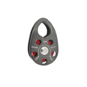 Poulie d'escalade de sauvetage en aluminium, poulie <span class=keywords><strong>à</strong></span> corde <span class=keywords><strong>à</strong></span> plaque latérale ouvrable 22KN pour systèmes d'arrêt de chute et aventures en plein air, vente en gros - Product Image 5