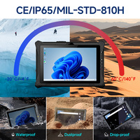 Tableta Robusta ODM/OEM I10A, 10.1 Pulgadas, Windows 11, Escáner de Huellas Dactilares, Lector RFID, Resistente al Agua IP65, 5G/BT/GPS, PC Industrial
