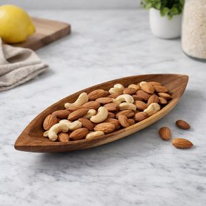 Bandeja <span class=keywords><strong>de</strong></span> Servir Hecha a Mano en Forma <span class=keywords><strong>de</strong></span> Barco <span class=keywords><strong>de</strong></span> Madera <span class=keywords><strong>de</strong></span> Acacia para <span class=keywords><strong>Cocina</strong></span> y Decoración del Hogar - Product Image 4