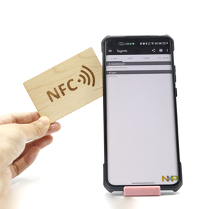 Sunlanrfid lập trình tre gỗ thẻ kinh doanh thông minh NFC thẻ gỗ với 13.56MHz tần số iso14443a tiêu chuẩn - Product Image 2