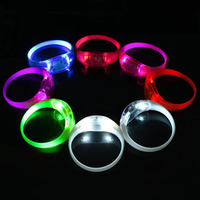 Pulsera de Goma LED Intermitente con Luz Brillante en la Oscuridad, Activada por Sonido, Recuerdo de Fiesta para Celebraciones de Pascua