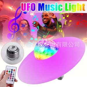 Lámpara LED con Forma de Disco Volador, Bola Mágica de Luz RGB, Lámpara Musical E27, Iluminación para Fiestas y Escenarios - Product Image 2