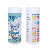 Kit de test d'eau potable 17 en 1 avec pouvoir bactérien pour les bandelettes de test de qualité de l'eau du robinet à la maison