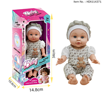 35cm Reborn Baby 14 pouces Mini Soft Full Vinyl Body Reborn Toddler Doll Baby for Girls