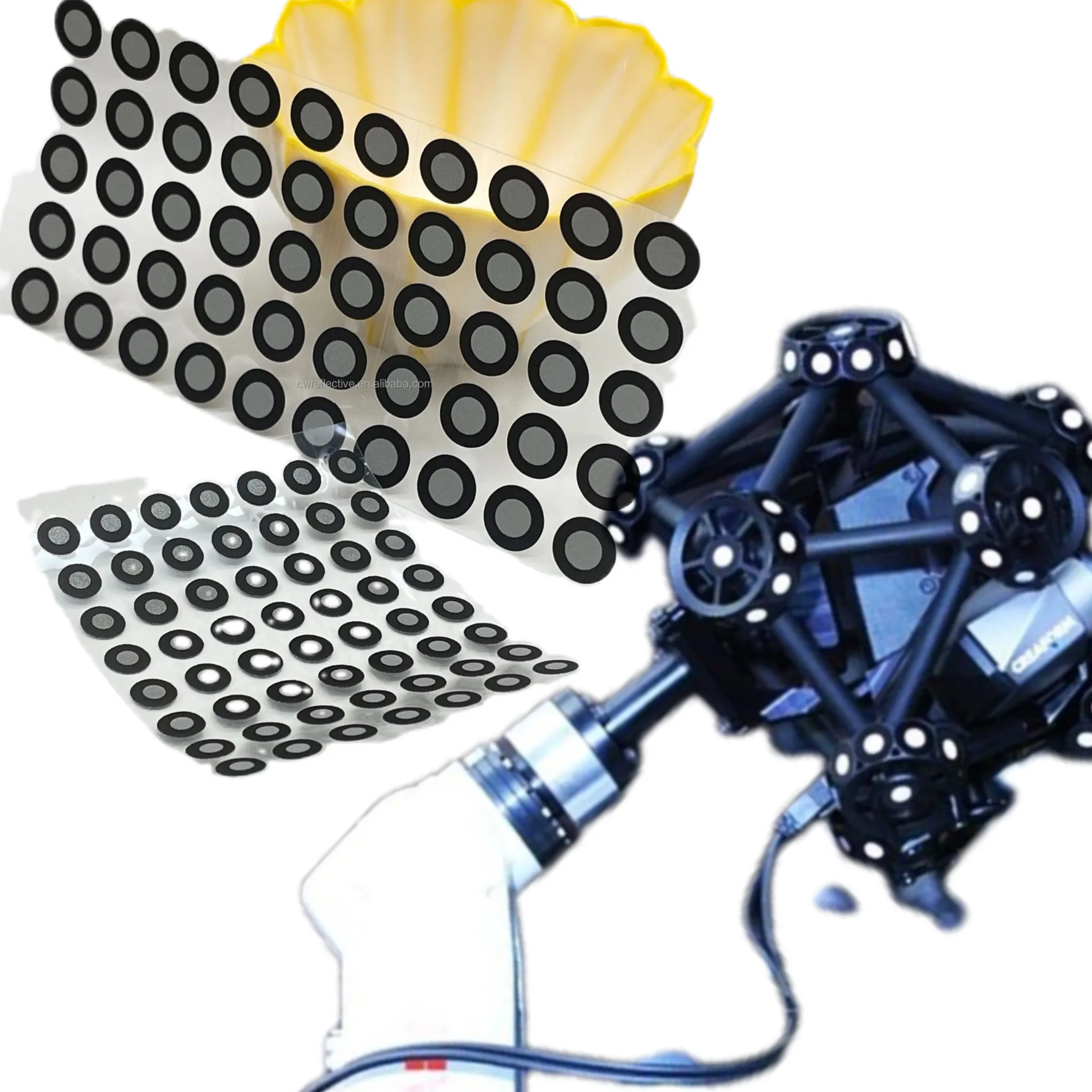 6mm hochpräzise 3D-Scanreflexionspunkte reflektierende Markierung spunkte für die präzise Bewegungs gang analyze des Laser-3D-Scanners