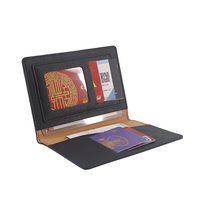 Cuero oro estampado personalizado tarjeta de crédito pasaporte titular caso viaje al por mayor pasaporte cubierta