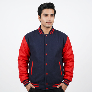 Veste universitaire personnalisée en gros pour hommes et femmes, veste de baseball personnalisée, veste chaude et tendance, directement de l'usine - Product Image 1