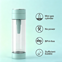 Machine à soda portable de 400 ml à gaz, avec bouteille en plastique réutilisable, pour boissons gazeuses, eau pétillante intelligente, pour le bureau et la maison