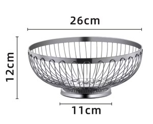 Cesta de almacenamiento de cocina Cesta de acero inoxidable Cesta de drenaje Almacenamiento de frutas - Product Image 6