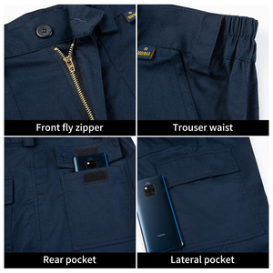 <span class=keywords><strong>Polo</strong></span> estive a manica corta ad asciugatura rapida con strisce riflettenti di sicurezza T-Shirt da lavoro <span class=keywords><strong>pantaloni</strong></span> da lavoro - Product Image 4