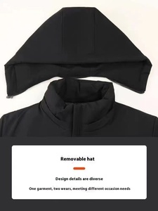 Veste coupe-vent d'hiver décontractée à capuche en coton rembourré pour <span class=keywords><strong>homme</strong></span> <span class=keywords><strong>Manteau</strong></span> épaissi doublé de polaire Veste matelassée en coton pour <span class=keywords><strong>homme</strong></span> - Product Image 5
