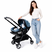 Poussette bébé pliable légère Kidilo en alliage d'aluminium 4 en 1, prix de gros, pour voyage et usage extérieur