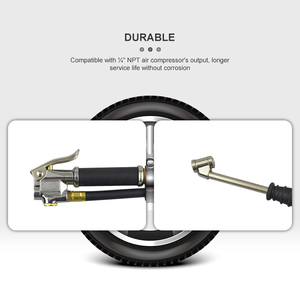 Manomètre de pression des pneus de sortie d'usine mesureur de pneu outil d'étalonnage manomètre de pistolet à Air - Product Image 2