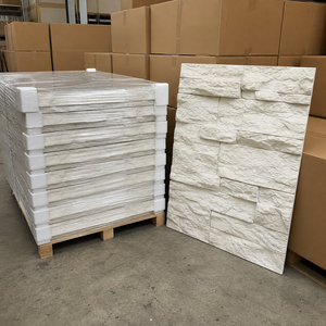 Panel <span class=keywords><strong>de</strong></span> Revestimiento <span class=keywords><strong>de</strong></span> Pared Exterior Ligero <span class=keywords><strong>de</strong></span> Poliuretano Impermeable <span class=keywords><strong>con</strong></span> Aspecto <span class=keywords><strong>de</strong></span> <span class=keywords><strong>Piedra</strong></span> para <span class=keywords><strong>Casas</strong></span> Prefabricadas y Villas - Product Image 2
