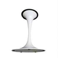 Pieds de table ronds en acier inoxydable brossé Tulip, cadre de table de négociation, pieds de table à manger, pieds de table pour hôtel et café