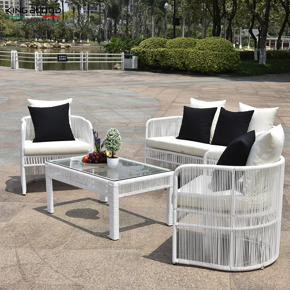 seil möbel schachtelstühle rattan outdoor gewebt sofa stuhl set