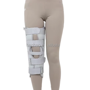 Orthèses de chirurgie du ménisque réglables Sangle de fixation de l'articulation du genou respirante Cinq sangles, style gris - Product Image 1