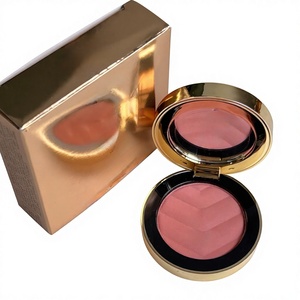 Palette de fard à joues en poudre gaufrée couleur unique de marque de luxe, pigment minéral longue tenue, fini scintillant et mat, Maquillage Luxe - Product Image 5