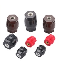 Aislador de Polímero para Barra Colectora Moldvolt D3030 Serie D, 30 mm de Diámetro, 30 mm de Altura, DMC BMC, Aisladores de Resina Epoxi de Bajo Voltaje