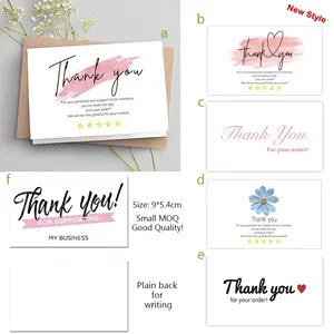Tarjetas de Agradecimiento Personalizadas con Diseño de Ángel Minimalista y Música, Tarjetas de Regalo de Papel 3x2 9*5.4cm, Tamaño Personalizable, MOQ - Product Image 2