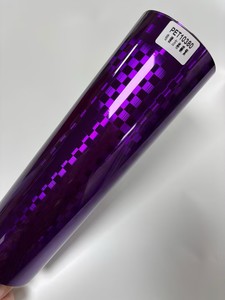 Vinilo Adhesivo Cromado a Cuadros de Fibra de Carbono para Automóviles, Vinilo Brillante para Envolver Automóviles, Película para Cubrir Motocicletas - Product Image 4