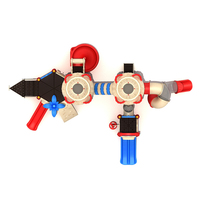 Tobogán Educativo de Plástico para Exteriores con Temática Espacial Personalizado, Equipo de Juego Infantil de Alta Calidad