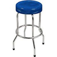 Tabouret de travail pivotant à 360 degrés en acier avec siège personnalisé, capacité de 300 lb, tabouret de bar pivotant chromé, tabouret de guitare sur mesure