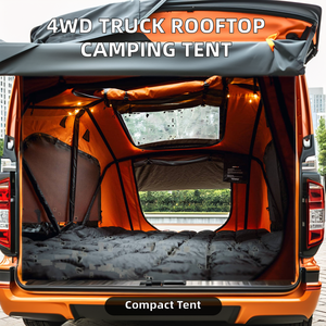 Tente en toile imperméable d'extérieur pour camion à 4x4 Tente de toit à renfort droit en aluminium Oxford portable pour le <span class=keywords><strong>camping</strong></span> d'été dans les voitures - Product Image 6