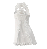 Precio barato de fábrica Cremallera en lencería sexy de dos piezas Mujeres maduras Lencería sexy Estilo caliente Uniforme de enfermera