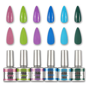 Esmalte de Uñas en Gel Modelones, Set de 6 Colores Otoñales, Dorado Brillante, Naranja, Marrón Oscuro, Arte de Uñas, Manicura DIY, Salón, Hogar, Sin Parabenos - Product Image 1