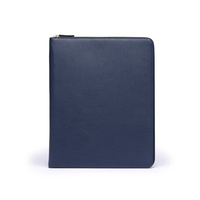 Carpeta Portafolio de Cuero Genuino con Diseño Nuevo 2026, Logotipo Personalizado, RFID, Organizador con Cierre