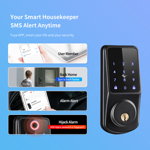 Serratura Intelligente Tuya Nera/Argento con Controllo Remoto, Sicurezza Domestica, <span class=keywords><strong>Password</strong></span>, WiFi Automatico, Controllo da Smartphone, Livello C per Porte in Legno/Acciaio - Product Image 5