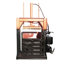 Petite presse à balles hydraulique pour bouteilles en plastique, compacteur de déchets en plastique, boîte en carton, machine à balles