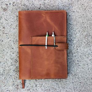 Funda de Cuero PU para Cuaderno A5/A4, Diario, Planificador de Viajes, Portafolio Recargable - Product Image 2