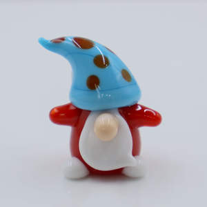 تمثال جنوم مصغر يدوي الصنع ، مصباح مورانو زجاجي ، زخرفة عيد الميلاد ، ديكور أنيق على الطراز الخيالي - Product Image 6