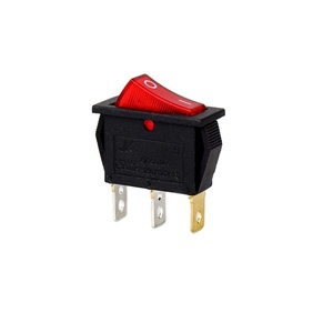 UL/CQC chứng nhận kcd3 3 3-pin Rocker <span class=keywords><strong>switch</strong></span> cho Marine 12V thuyền hình chữ nhật chiếu sáng PA66 ON-OFF Red LED chiếu sáng 250VAC Max - Product Image 1