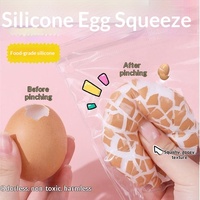 Jouet à presser en forme d'œuf de caille, Nouveauté 2026, Coquille croustillante en silicone, Fidget ASMR, Anti-stress sensoriel pour le bureau et l'école, Personnalisable