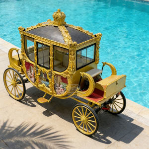 Carruaje de Caballos de Princesa en Venta, Alquiler de Carruaje de Caballos para Bodas, Carruaje Real Eléctrico con Luces LED - Product Image 1