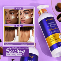 Lotion corporelle éclaircissante et blanchissante pour femmes, 500 ml, marque privée OEM, avec acide hyaluronique, parfum frais, pour tous types de peaux