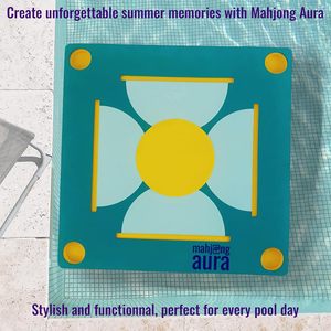 Table flottante Mahjong pour piscine et spa - Plateau de jeu pour adultes compatible avec les dominos et le poker - Product Image 6