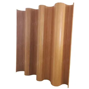 Vẫy Phong Cách Di Chuyển 6X8 Feet Tan Bamboo Screen Panels Phòng Divider