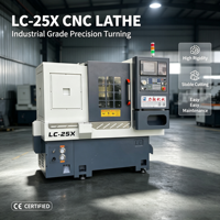 Torno CNC de Cama Inclinada Automático de Servicio Medio con Control Fanuc/GSK, 220V, Eje de 25mm, 12 Estaciones de Herramientas, Precio Competitivo