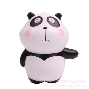 Cute Cartoon <b>Panda</b> Stress Relief <b>Toy</b> Plastic Round Shape Table Decoration Gift - Product Image 3