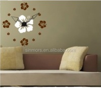 Stiker jam dinding bunga 3D cantik Dekorasi Rumah modis baru stiker seni DIY cetak UV