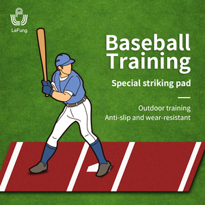 Tapis d'entraînement de baseball et softball antidérapant, absorbant les chocs, anti-acariens, antibactérien, résistant à l'usure, pour extérieur - Product Image 1