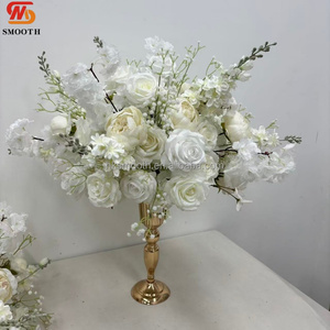 SMOOTH Nouvelle Arrivée Été Boule de Fleurs Blanches Artificielles de 40 cm Centre de Table Mariage Rose Artificielle - Product Image 2