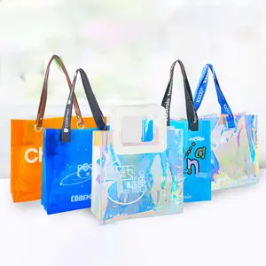 High Quality PVC Transparent Shoulder Bag Laser Handbag Tote Bag For Women